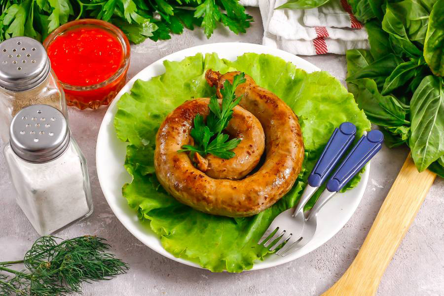 Домашняя еврейская колбаса